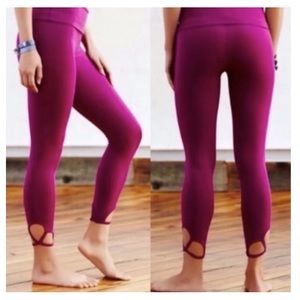 Free People Movement Moonshadow Cutout Fold Over Leggings